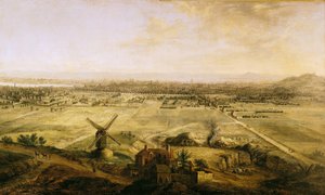 Vista de Paris a partir de Belleville, 1738